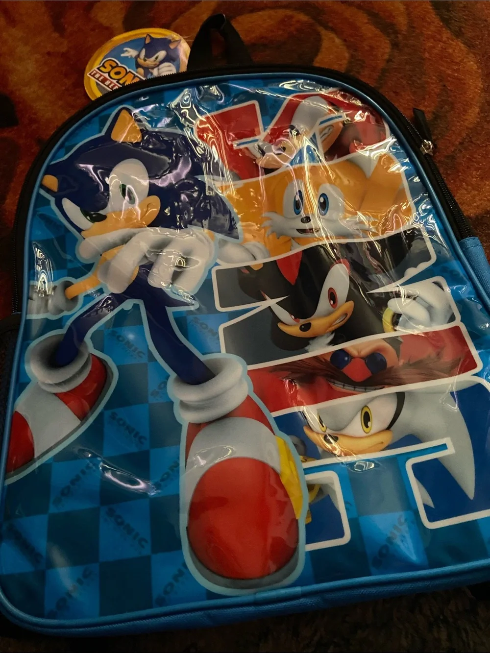 Sonic the Hedgehog Blue Kids Backpack